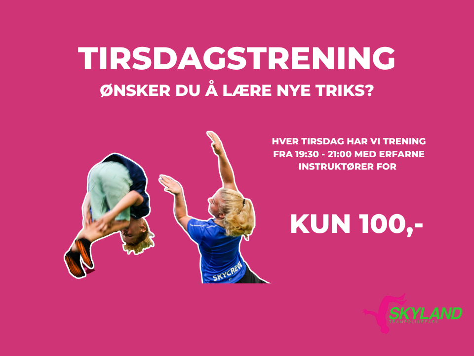 Tirsdagstrening -hver tirsdag